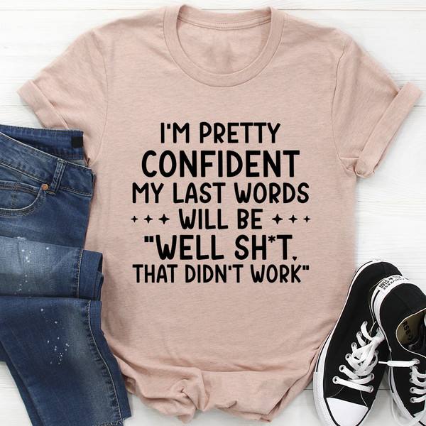 My Last Words Tee Mauve S