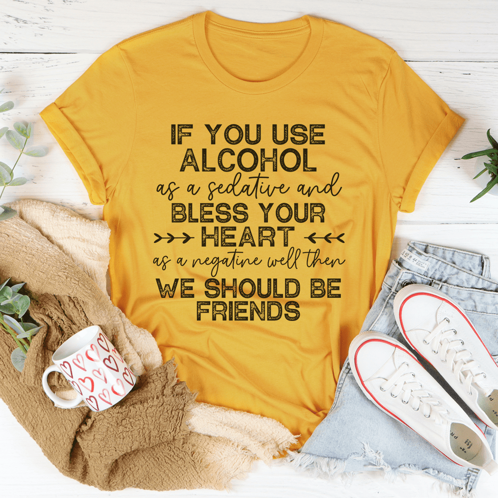 We Should Be Friends Tee L Athletic Heather
