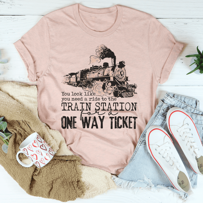 You Look Like You Need A Ride Tee 3XL Heather Prism Peach