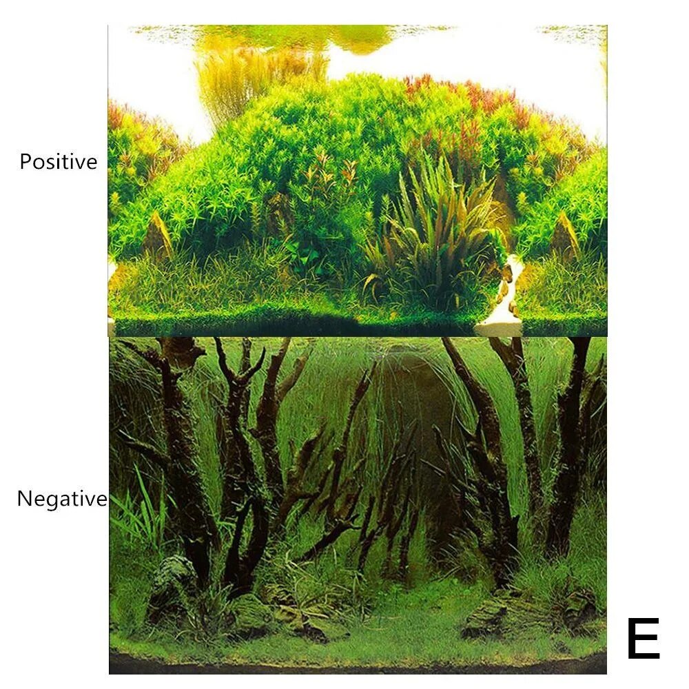 Aquarium 3D Sticker Poster Fish Tank Background With Ocean Plant Decoration 40x60cm 4