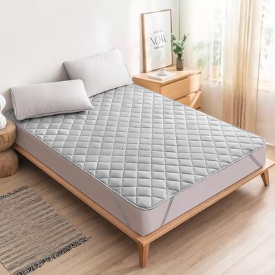 Ultrasonic Mattress Protector Cover Pad, Washable Bed Protector With Elastic Band For Ultimate Comfort grey 47.24 X 78.74 Inches