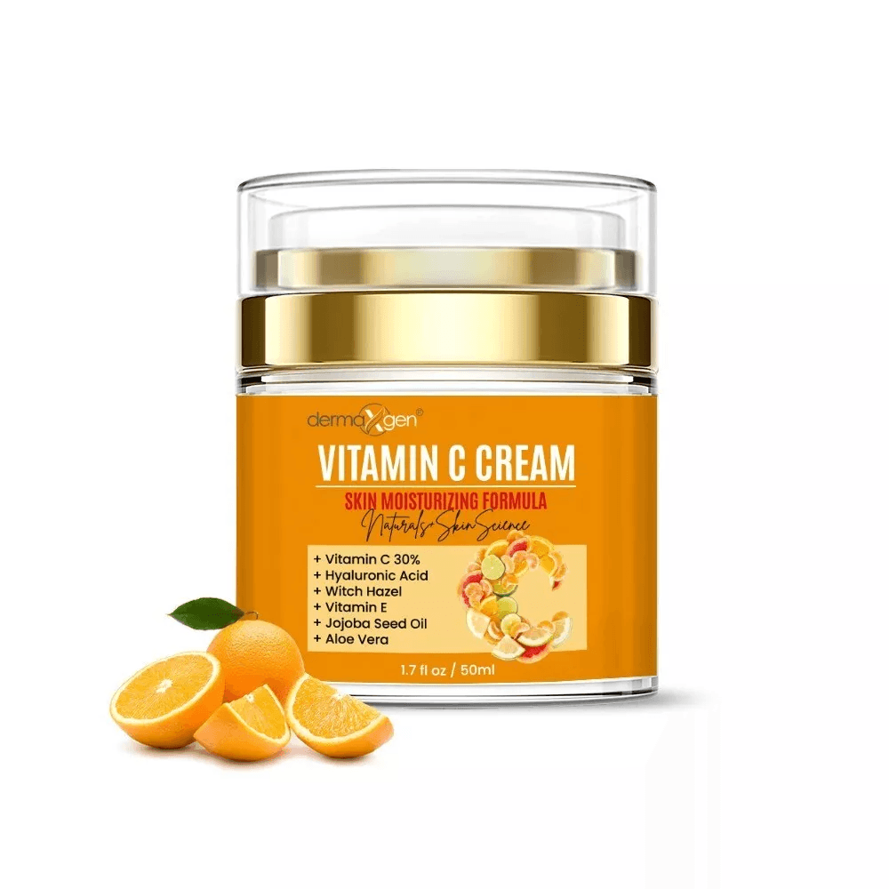 Pure Vitamin C Moisturizing Cream With Hyaluronic Acid, Aloe Vera & Vitamin E, Anti Aging Facial Hydration Pure Vitamin C Moisturizing Cream With Hyaluronic Acid, Aloe Vera & Vitamin E, Anti Aging Facial Hydration