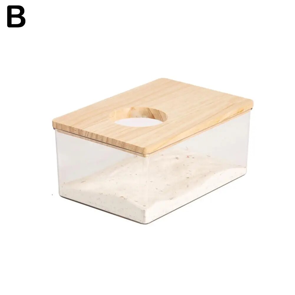 Transparent Urine Sand Basin For Hamsters S L Hamster Bathroom House 2