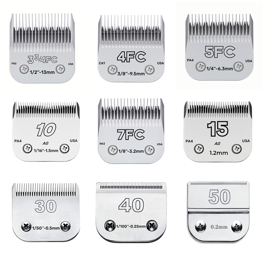 Pet Clipper Blade: A5 Compatible With Andis & Oster Ceramic Blade 2pcs Ceramic Blade