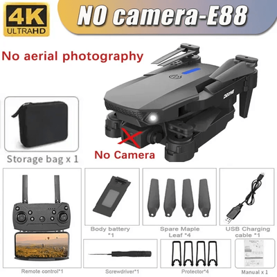 E99 Pro Drone With 6K Camera And Altitude Hold Quadcopter no camera e88