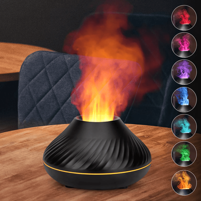 Fire Flame Aroma Diffuser, Essential Oil Air Humidifier With LED Aromatherapy Mist Fire Flame Aroma Diffuser, Essential Oil Air Humidifier With LED Aromatherapy Mist
