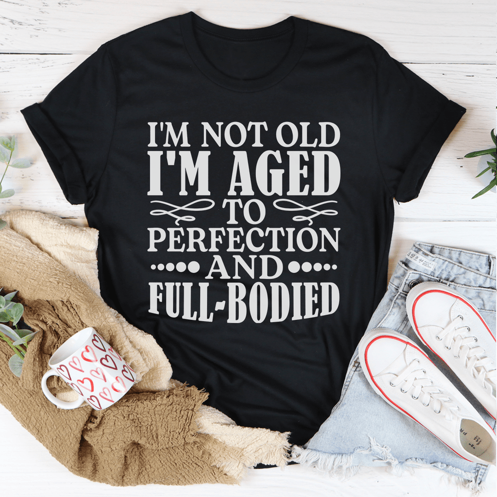 I'm Not Old Tee Mauve L