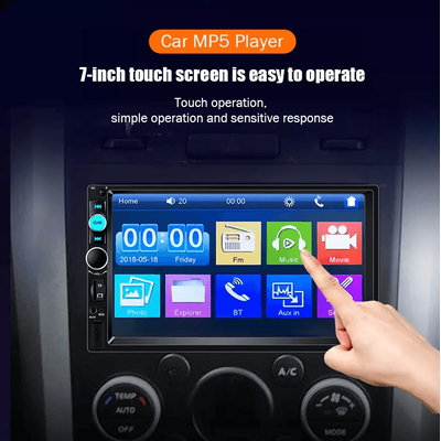 Car Stereo MP5 Player, Bluetooth Touchscreen Radio With Rearview Camera Car Stereo MP5 Player, Bluetooth Touchscreen Radio With Rearview Camera