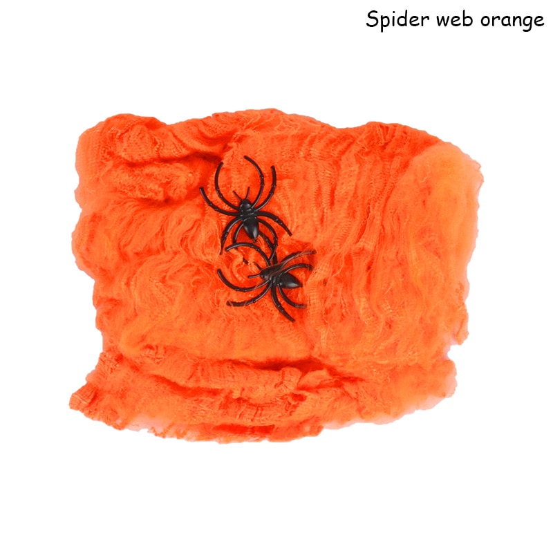 Halloween Spider Web Decoration: Stretchy Cobweb For Scary Party, Haunted House Props 20G B