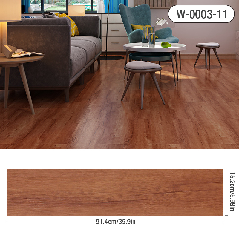 Waterproof 3D Wood Grain Floor Sticker: Self Adhesive Modern Wall Decor For Living Room, Kitchen, And Toilet a