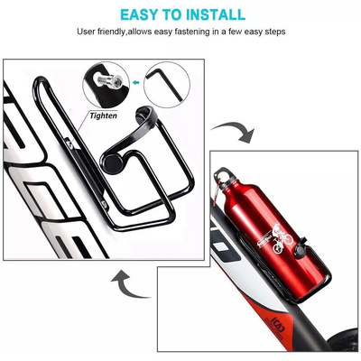 2 Packs Bike Water Bottle Cages Lightweight Aluminum Alloy Bicycle Bottle Holder For Road, Mountain & Hybrid Bikes 2 Packs Bike Water Bottle Cages Lightweight Aluminum Alloy Bicycle Bottle Holder For Road, Mountain & Hybrid Bikes