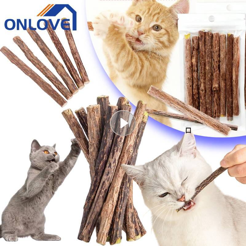 Natural Catnip Cat Molar Sticks: Effective Pet Toothpaste & Snacks For Cleaning Teeth Pet Supplies 10pcs