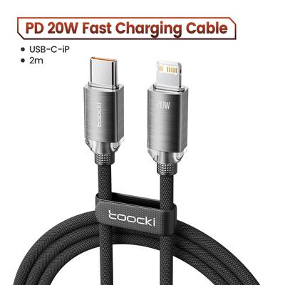 USB C To Lightning Cable, Fast Charging Type C Cable For IPhone 14 13 12 11 Pro Max, IPad, AirPods grey 1m