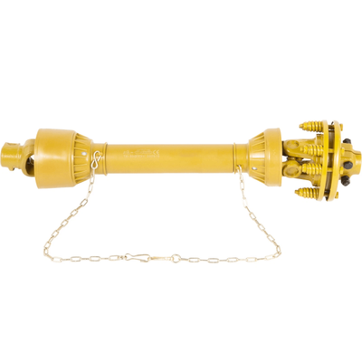 Heavy Duty PTO Shaft Spline With Slip Clutch, Yellow T4 Series, Adjustable For Tractors & Implements Heavy Duty PTO Shaft Spline With Slip Clutch, Yellow T4 Series, Adjustable For Tractors & Implements