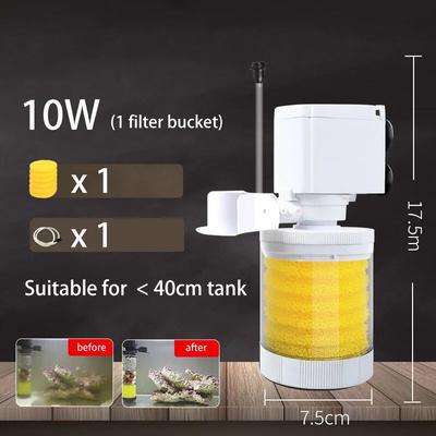 Aquarium Turtle Fish Tank Submersible Water Pump Sponge Filter Skimmer Accessories 4