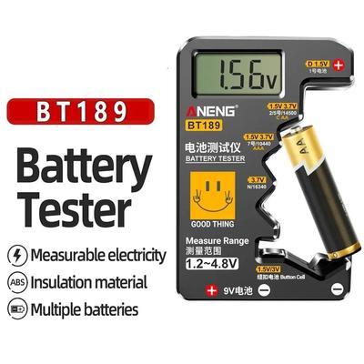 ANENG Universal LCD Battery Tester, Test AA, AAA, C, D, 9V, Button Cells, Household Power Bank Detector ANENG Universal LCD Battery Tester, Test AA, AAA, C, D, 9V, Button Cells, Household Power Bank Detector