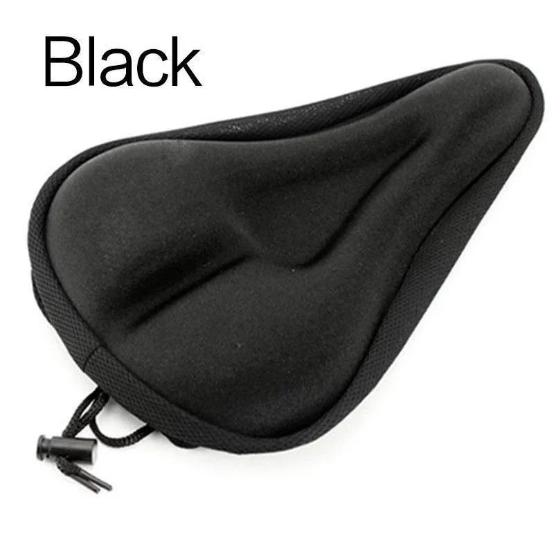 Padded Gel Bike Seat Cushion With 3D Foam Support For Mountain And Exercise Bikes black