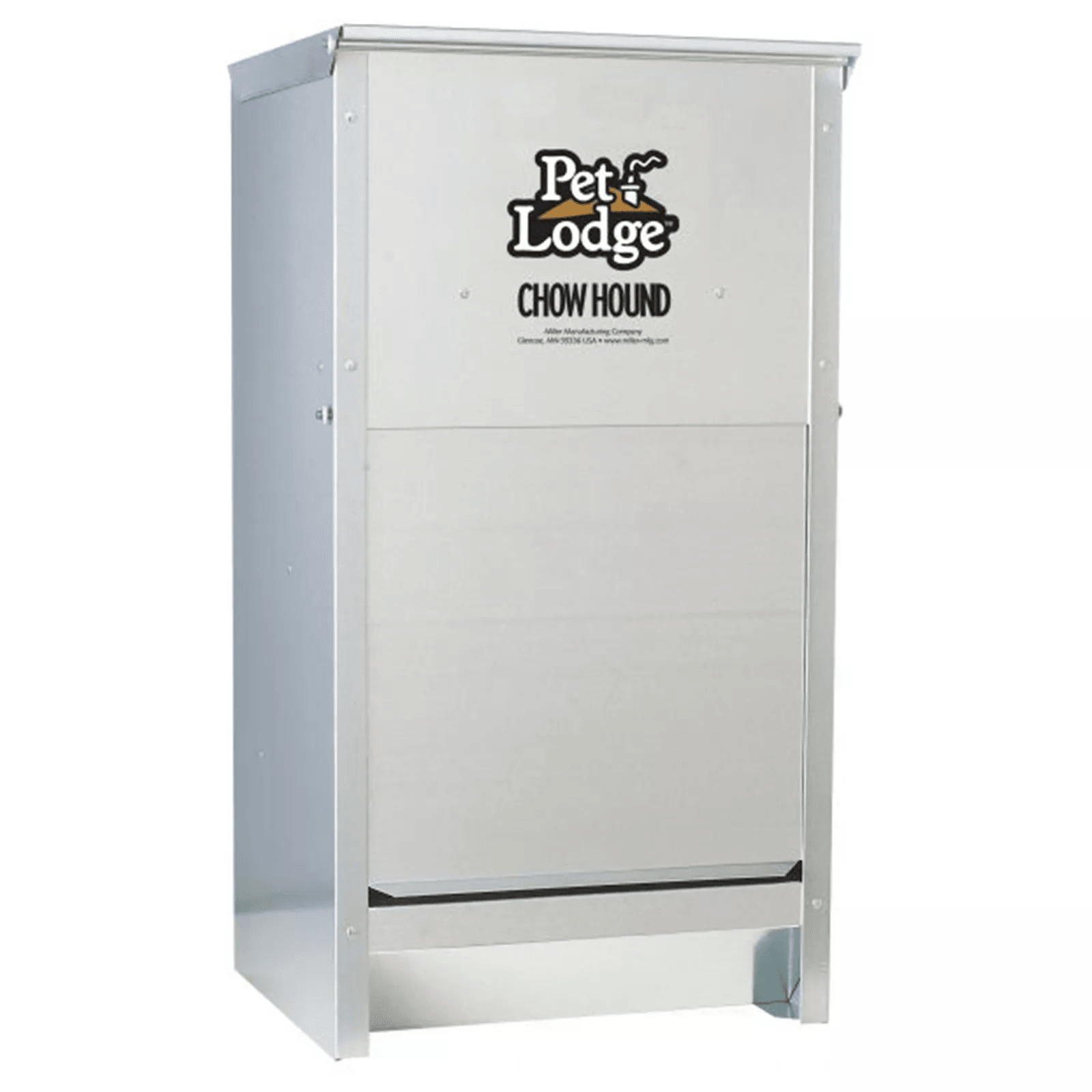 Pet Lodge Automatic Dog Feeder, Galvanized Steel, Chew Proof, Wall Mountable Chow Hound Dry Food Dispenser Pet Lodge Automatic Dog Feeder, Galvanized Steel, Chew Proof, Wall Mountable Chow Hound Dry Food Dispenser