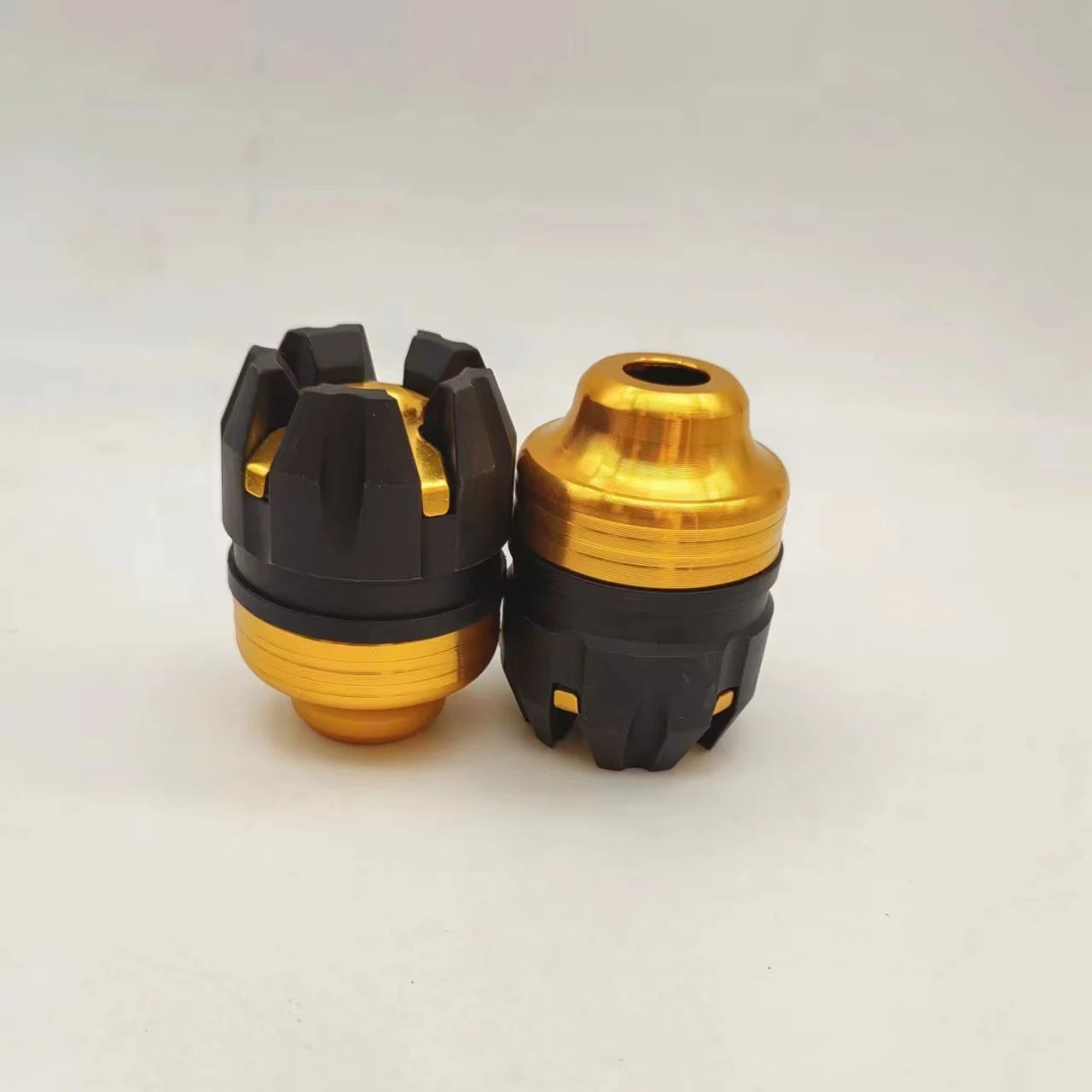 Universal Motorcycle CNC Front Fork Cup Anti Collision Aluminum Alloy Frame Sliders For Motorbike Anti Fall Protection gold