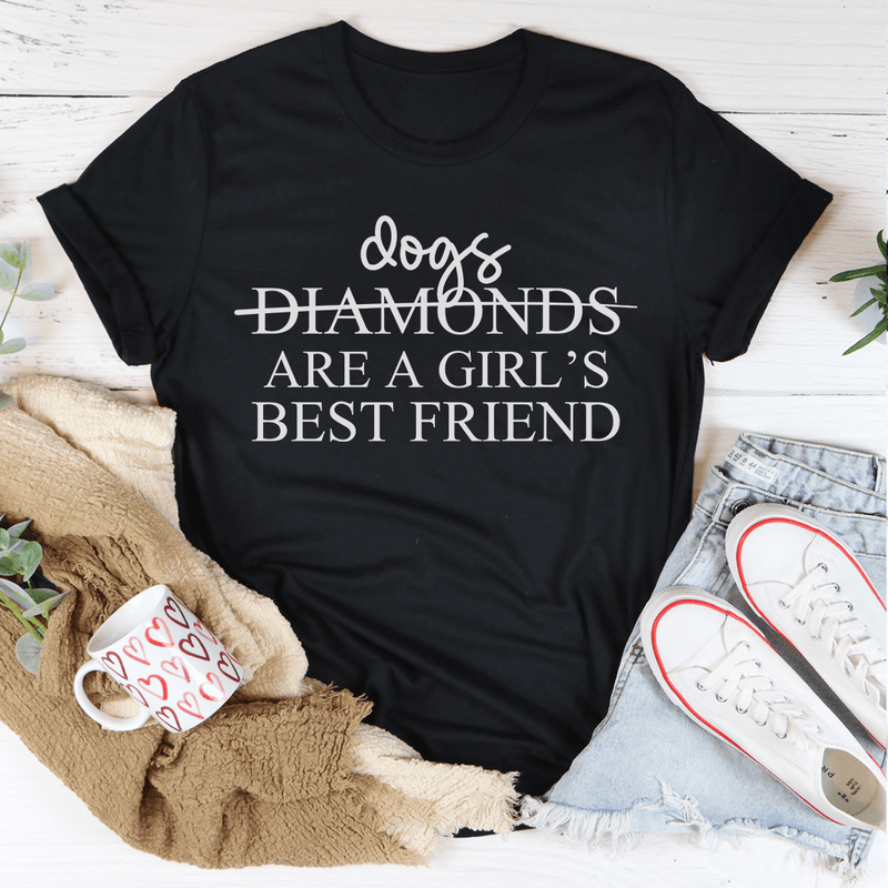 Dogs Are A Girl's Best Friend Tee Mauve 2XL
