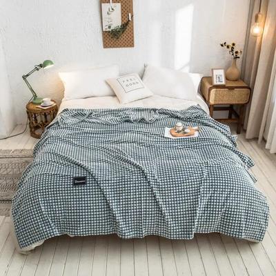 Gray Plaid Coral Fleece Blankets: Soft & Warm Bedspreads For Single Queen King Beds 1 70x100cm 10
