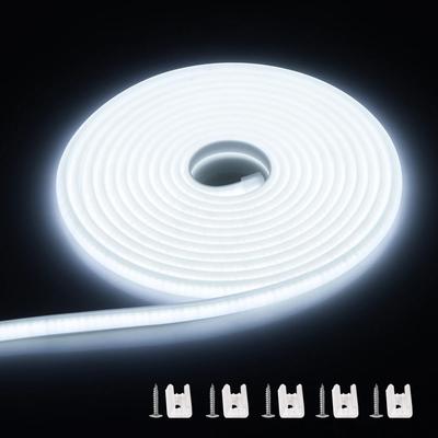 High Bright COB LED Strip Light 288leds M: EU & US Plug Outdoor Garden FOB LED Tape For Bedroom, Kitchen Lighting 220V 1m US Plug 110V Cold White