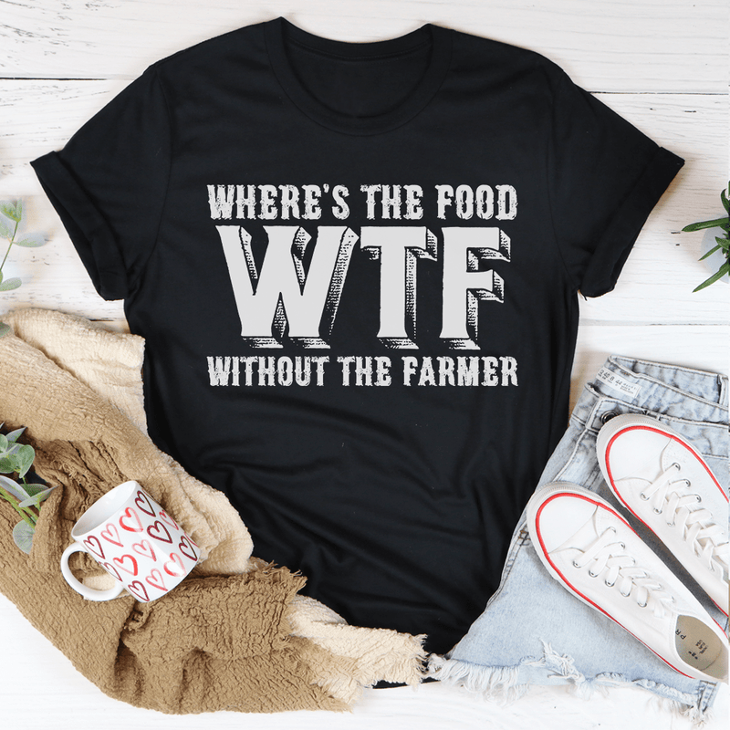Where's The Food Tee 3XL Black Heather