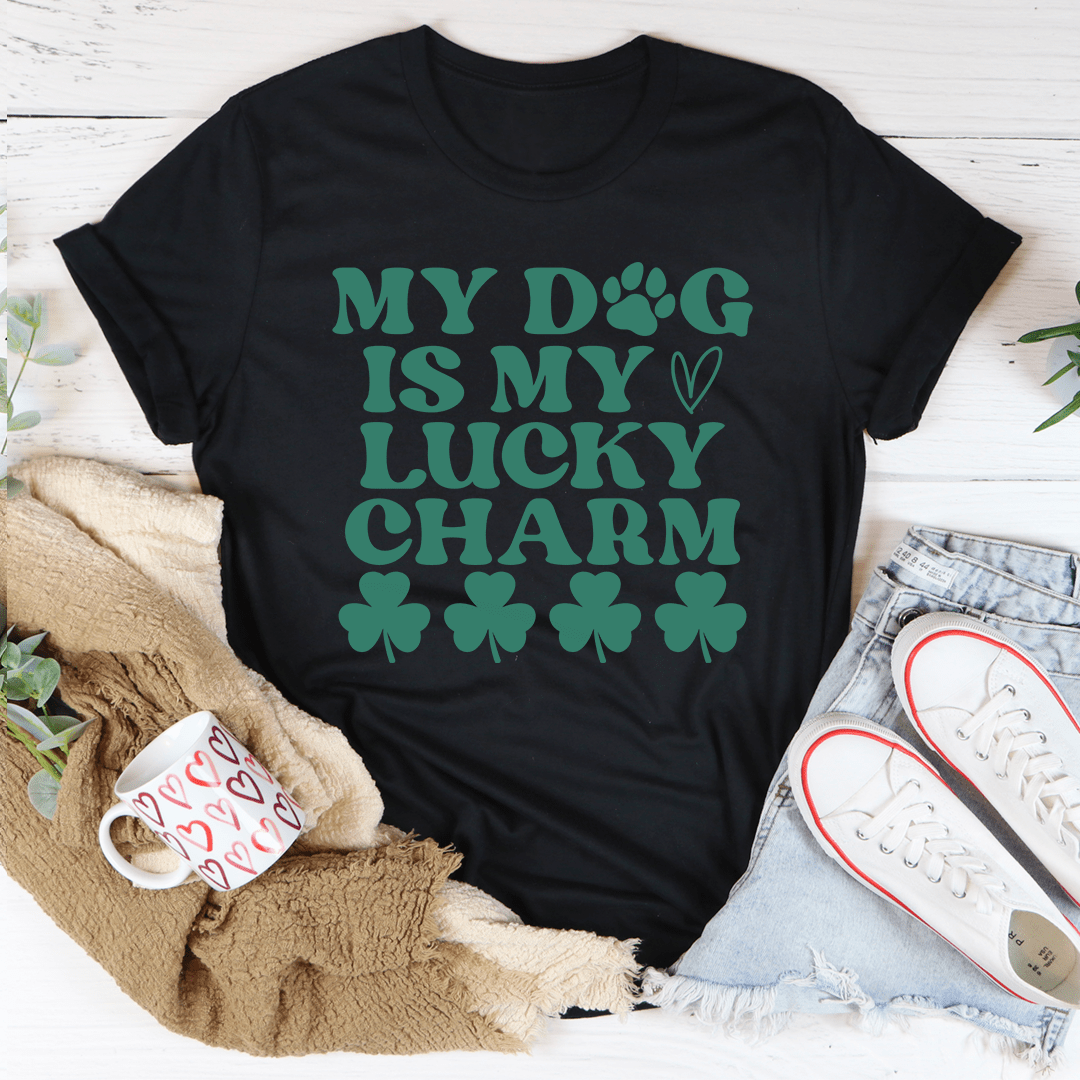 My Dog Is My Lucky Charm Tee 2XL Black Heather