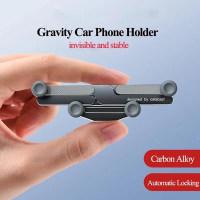 Gravity Car Phone Holder 360 Degree Rotatable Invisible Alloy Car Mount Air Vent Dashboard Gravity Car Phone Holder 360 Degree Rotatable Invisible Alloy Car Mount Air Vent Dashboard