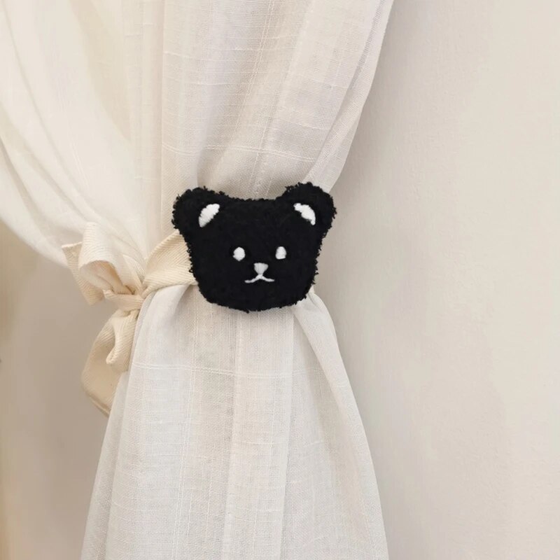 Plush Bear Rabbit Curtain Tieback For Kids Room Decor 5