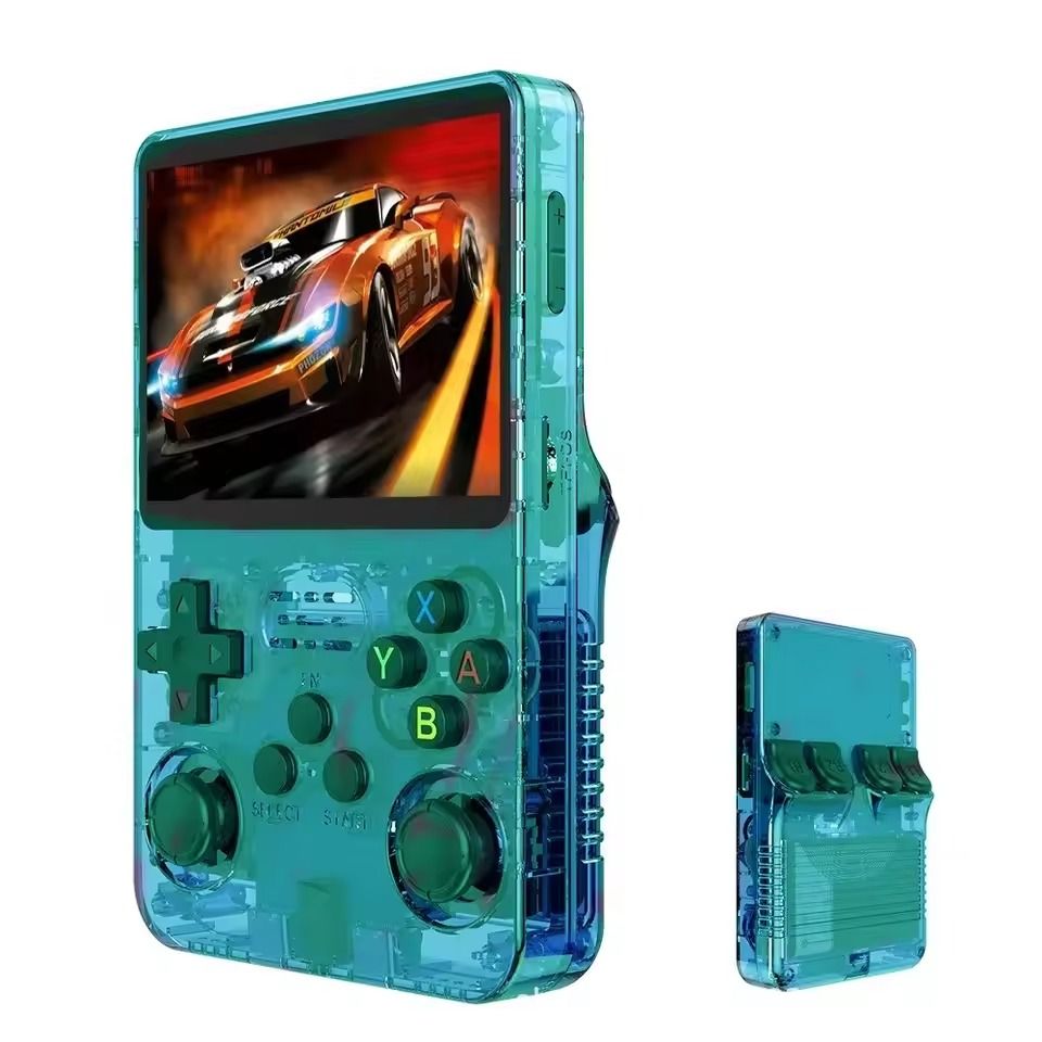 Retro Handheld Game Console R36S 35 Inch Linux System With 128GB Memory green 128gb