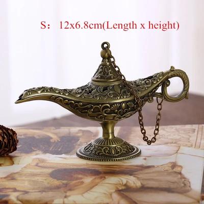 Vintage Aladdin Lamp: Magic Genie Tabletop Decor & Wedding Gift Copper Color