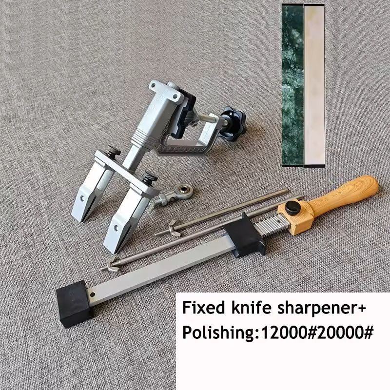 Professional Fixed Knife Sharpener With Adjustable Angle Whetstone Grinding System set 6