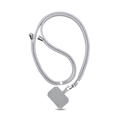 Universal Crossbody Patch Phone Lanyards Gray