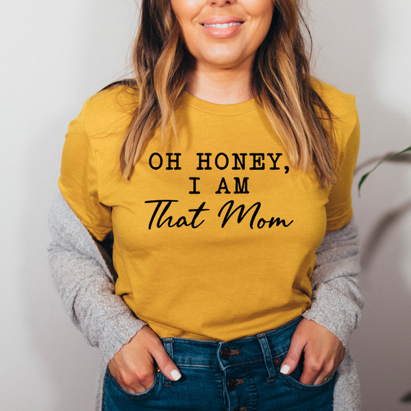Oh Honey I Am That Mom Tee Dark Grey Heather 2XL