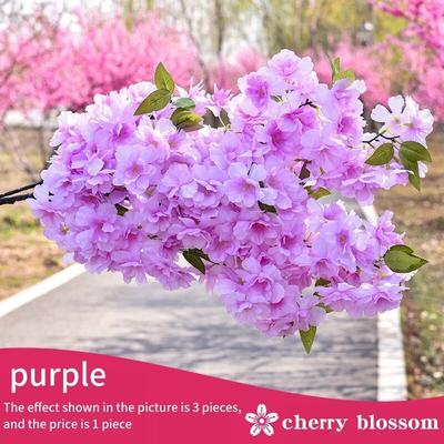 Silk Flower Cherry Tree: DIY Bonsai For Home Decor B3 Medium Pink