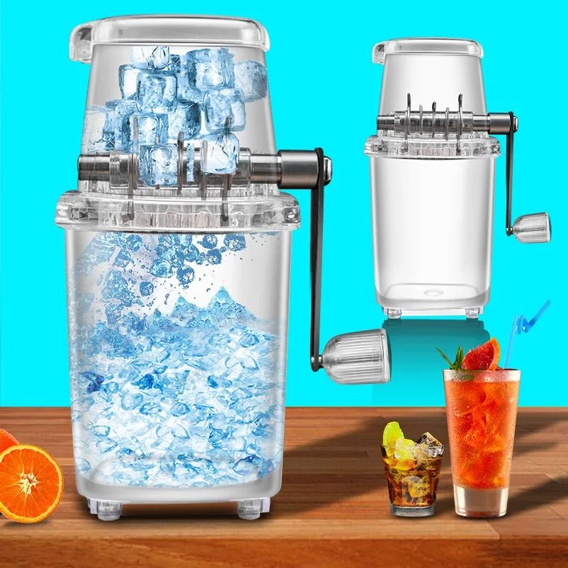 Portable Manual Ice Crusher With Comfortable Handle Multi Functional Hand Cranked Smoothie And Beverage Tool For Home Portable Manual Ice Crusher With Comfortable Handle Multi Functional Hand Cranked Smoothie And Beverage Tool For Home