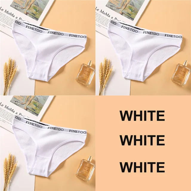 3PCS Women Cotton Underwear Panties Female Sexy Briefs Brand Band Waist Pantys Set Solid Color Intimates Lingerie For Gi 3PCS Women Cotton Underwear Panties Female Sexy Briefs Brand Band Waist Pantys Set Solid Color Intimates Lingerie For Gi Set 3 L