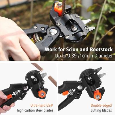 Professional Garden Pruner: Branch Cutter & Fruit Tree Scissor Red Bag Tape