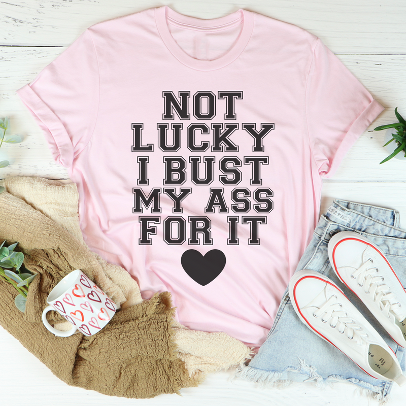 Not Lucky Tee Black Heather XL