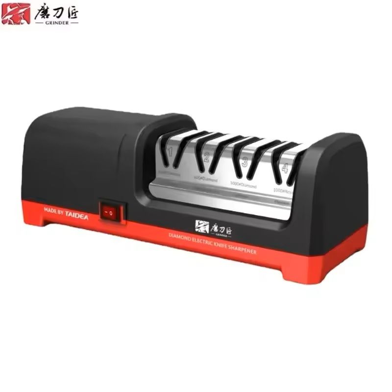 4 Stage Diamond Electric Knife Sharpener With Adjustable Settings eu Plug
