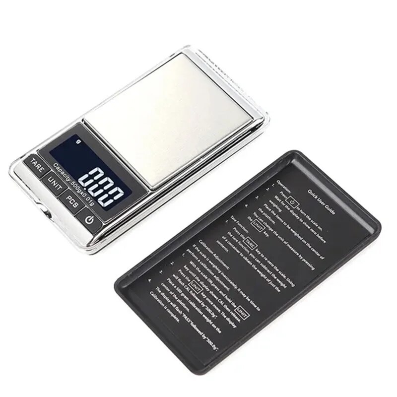 Mini Digital Scale 100 200 500g 0.01g High Accuracy LCD Backlight Electric Pocket Scale For Jewelry Gram Weight For Kitc 500g 0.01g