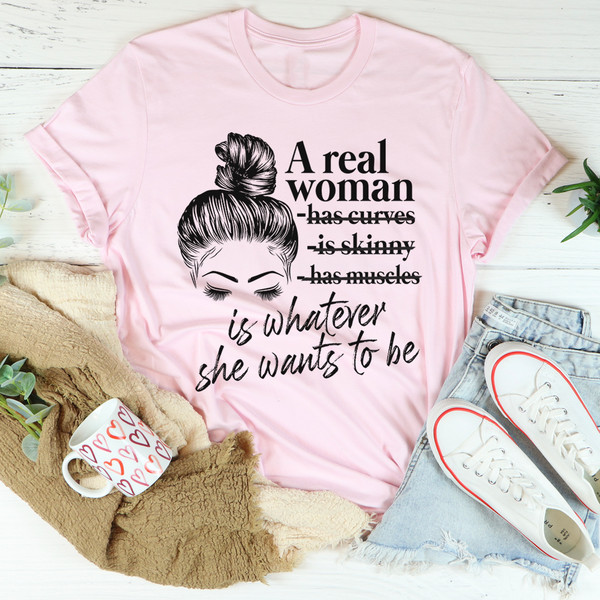 A Real Woman Tee White XL
