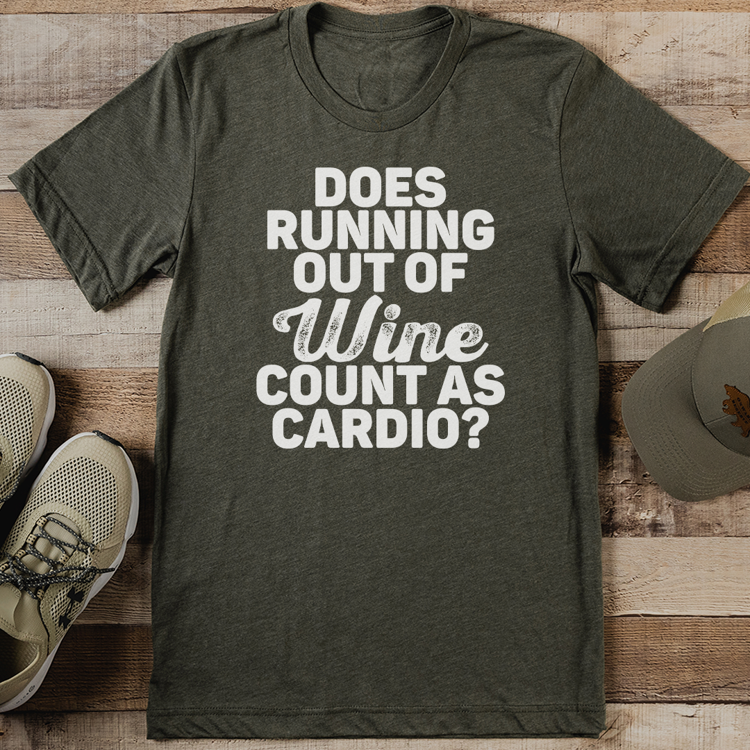 Does Running Out Of Wine Tee S Athletic Heather