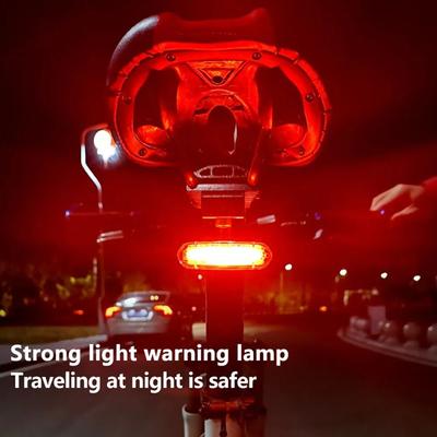 USB Rechargeable LED Bicycle Taillight, 200 Lumen Red Rear Light For MTB And Road Bikes, Waterproof Cycling Safety Lamp USB Rechargeable LED Bicycle Taillight, 200 Lumen Red Rear Light For MTB And Road Bikes, Waterproof Cycling Safety Lamp