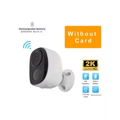 Wireless Outdoor Security Camera 2K Resolution, Battery Powered With Spotlight, Siren, And Two Way Audio usb battery Cam No Card