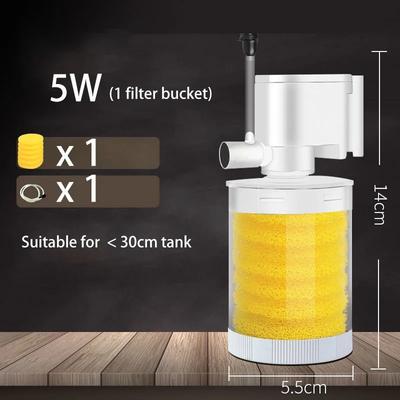Aquarium Turtle Fish Tank Submersible Water Pump Sponge Filter Skimmer Accessories 1
