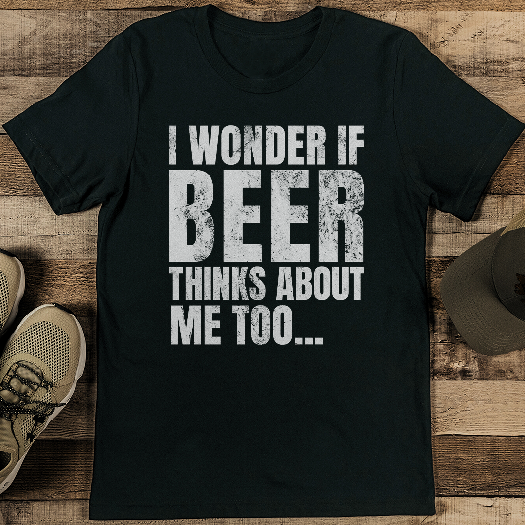 I Wonder If Beer Thinks About Me Too Tee 3XL Athletic Heather