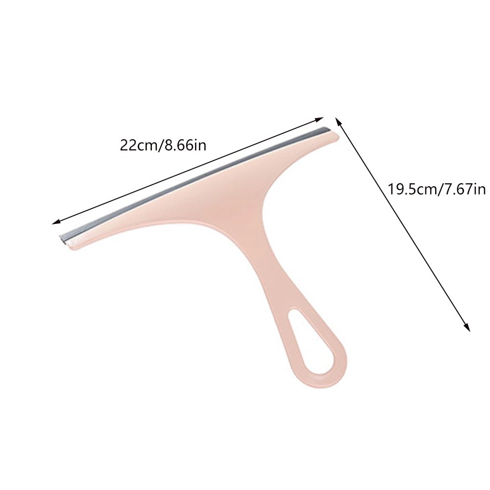 Effective Glass Cleaning Squeegee Blade For Household Windows & Mirrors Pink