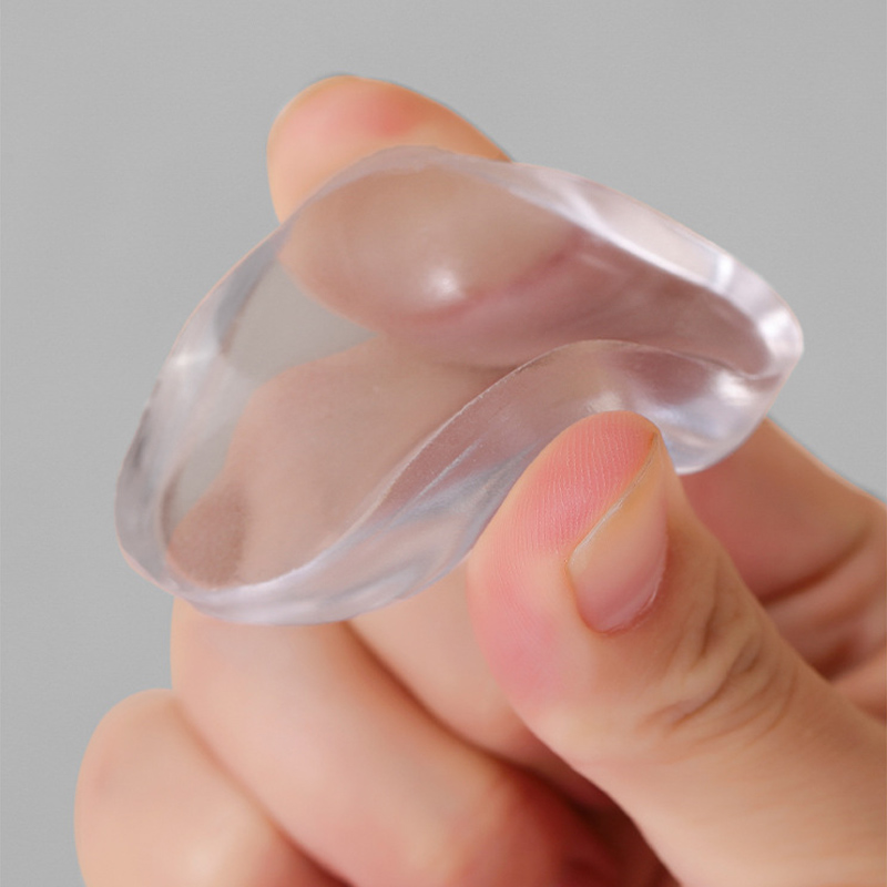 Silicone Door Stopper Stickers, Transparent Adhesive Handle Bumpers & Anti Shock Protect Pads square